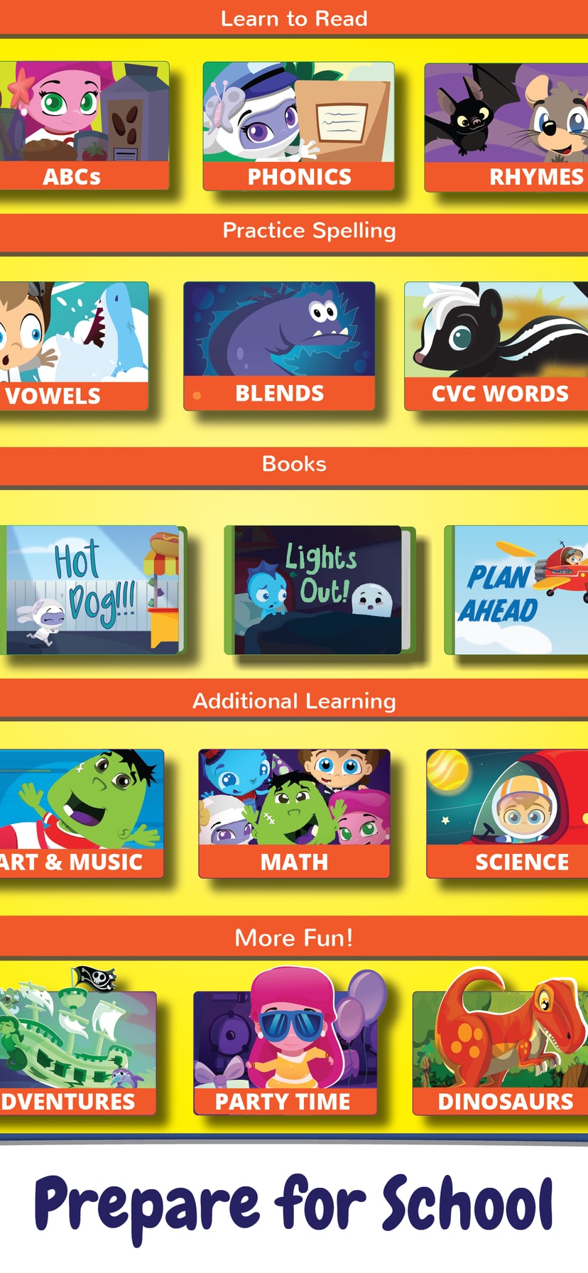 Store screenshots: Prepare for reading — store panel