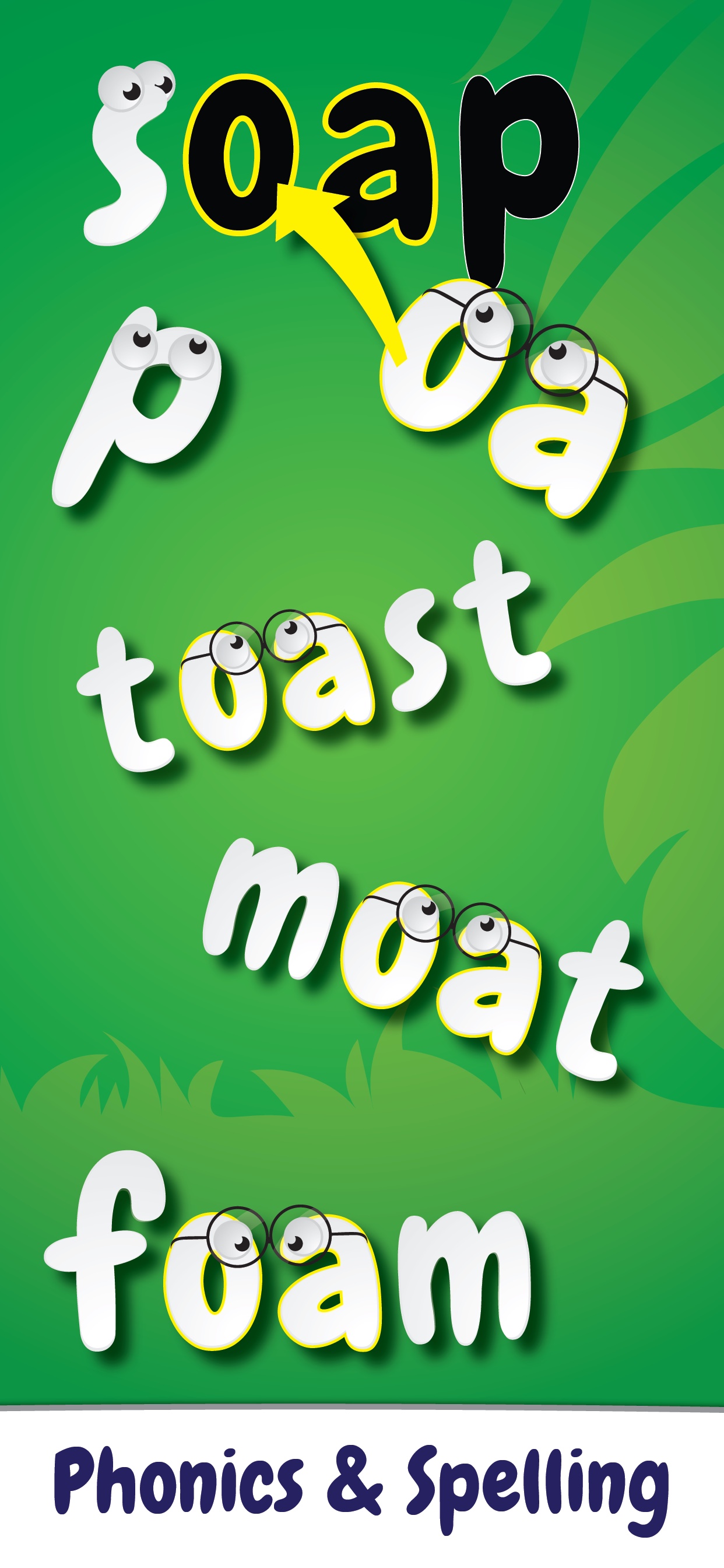 Store screenshots — source resolution: Phonics & spelling — source resolution